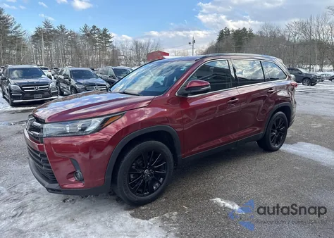 2019 Toyota Highlander Se/Xle from USA, damaged, VIN 5TDKZRFH6KS574621